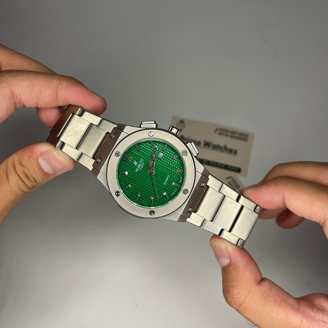 Hublot Green Dial Heavy Weight Watch