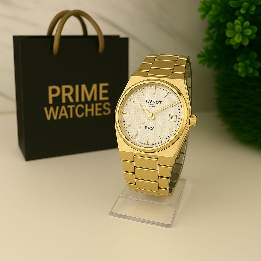 Tissot 1853 prx all Gold White