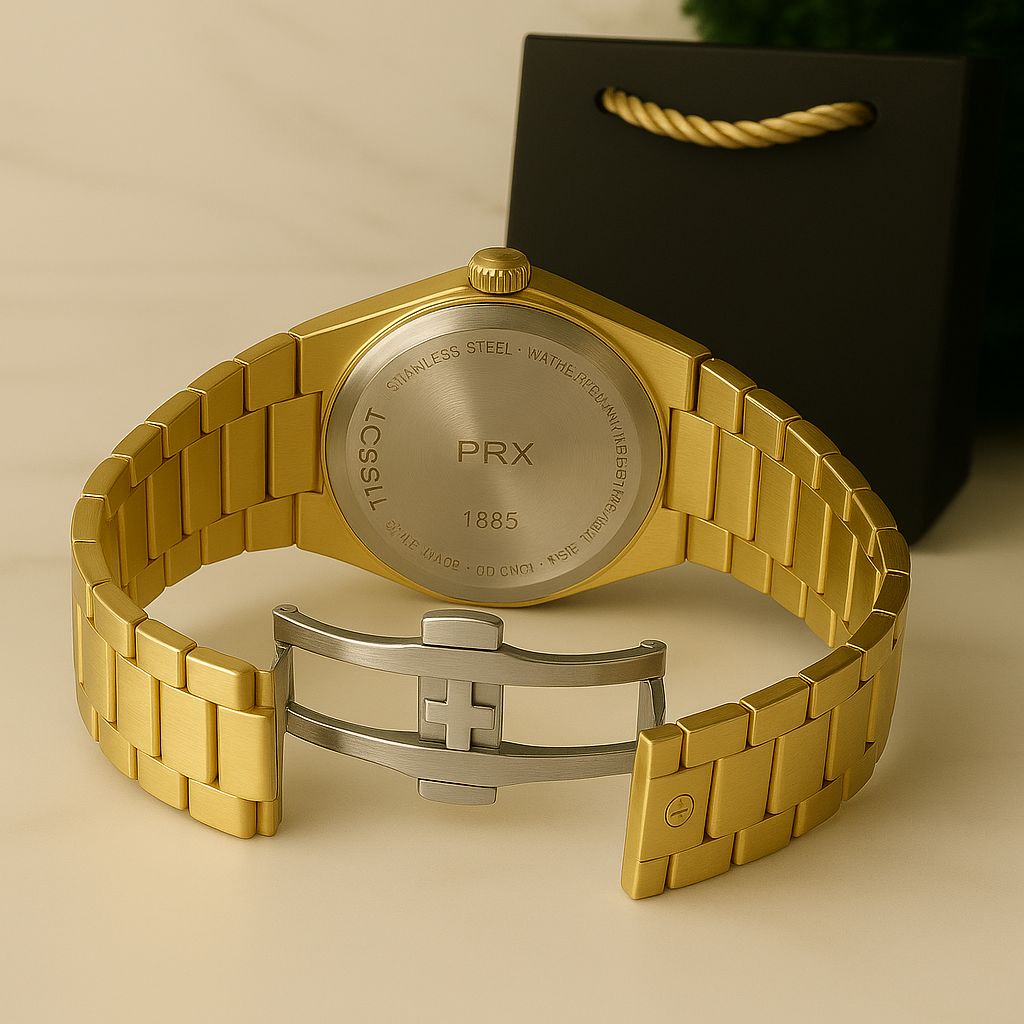 Tissot 1853 prx all Gold White